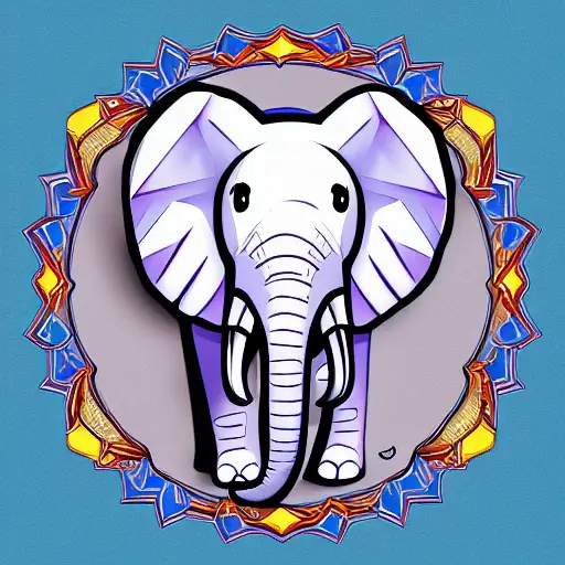 cartoon diamond elephant