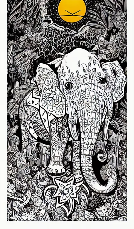 colorful!!!!!!!, mcbess poster , diamond elephant saving the earth