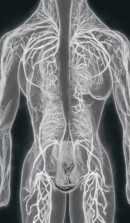 A real lung ct scan, made of thread, medical image of lungs, a sexy feminine outline, highly detailed, sharp focus, a dark cancer is infecting the system from a small point, the darkness is engulfing the healthy, made of fluffy hyperrealistic yarn showing nerves and vessels realistic, one lung has a cancer growing black death inside,Detailed rendering and digital dynamic painting of zingiber officinale rhizome falling all around, vibrant and vivid, smooth, soft, dark, bright, heavenly, elegant, swirls, twirling, twisted, cinematic, unreal, high contrast, hdr, 4k, artstation, cgsociety, magical, mystical, mystifying, obscure, perplexing, zbrush, octane, hyperrealistic, duotone